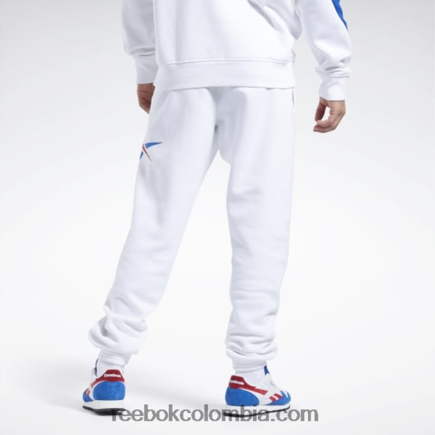 hombres blanco joggers de lana de vector de adn de baloncesto Reebok D260LP1134