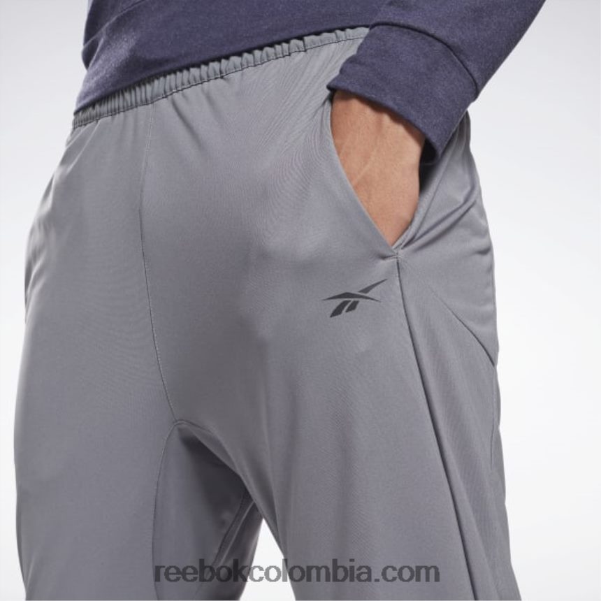 hombres gris pantalón de chándal listo para entrenar Reebok D260LP1166