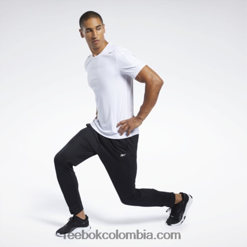 hombres negro pantalón de chándal listo para entrenar Reebok D260LP1110