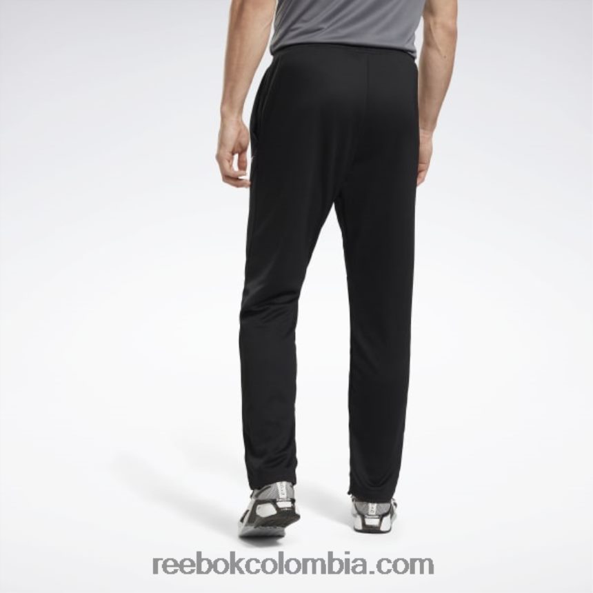 hombres negro pantalones listos para entrenar Reebok D260LP1357