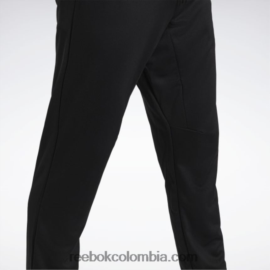 hombres negro pantalones listos para entrenar Reebok D260LP1357