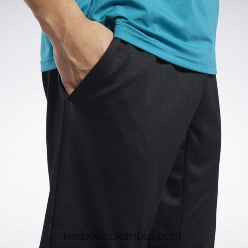 hombres negro pantalones listos para entrenar Reebok D260LP1357