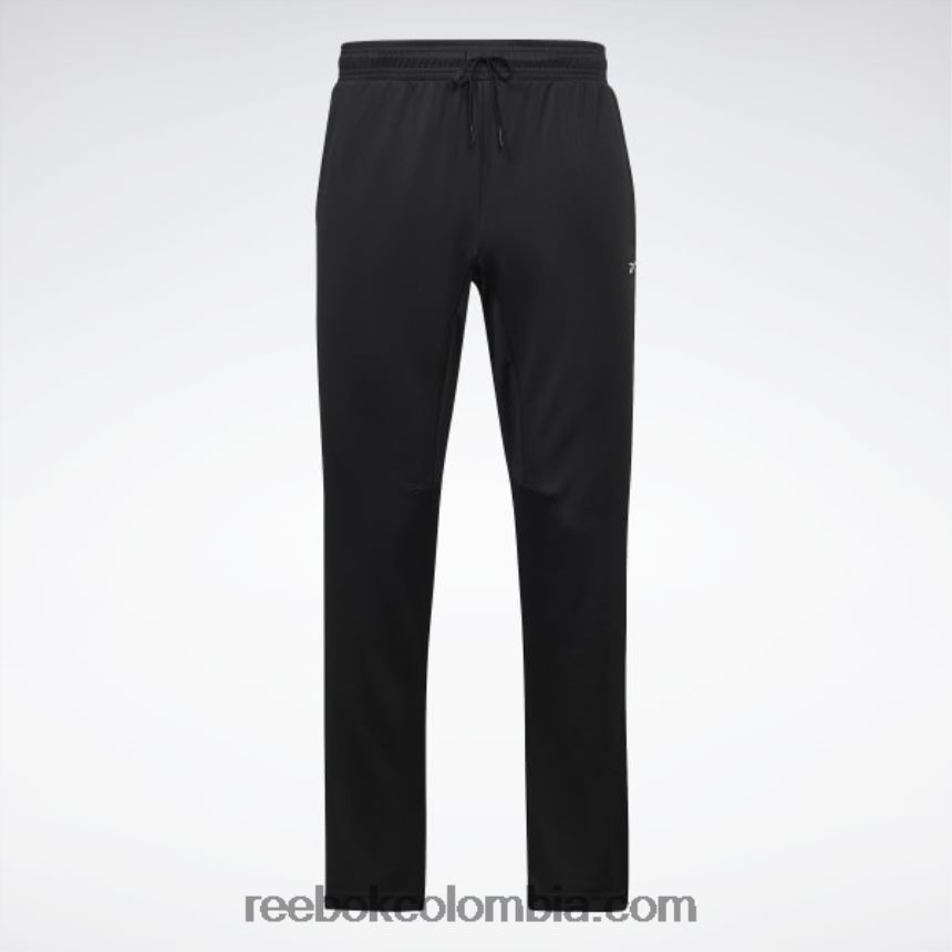 hombres negro pantalones listos para entrenar Reebok D260LP1357