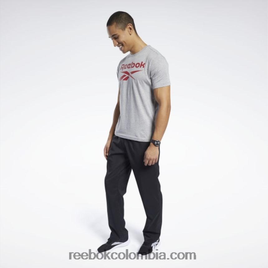 hombres negro pantalones sin forro tejidos esenciales de entrenamiento Reebok D260LP1065