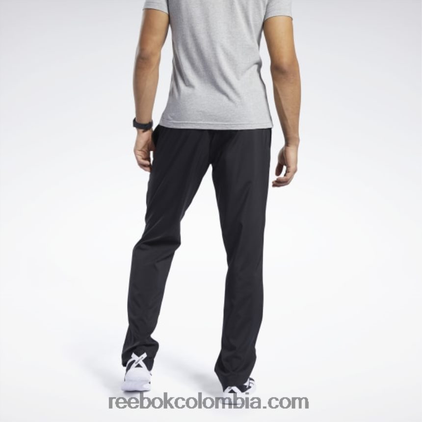 hombres negro pantalones sin forro tejidos esenciales de entrenamiento Reebok D260LP1065