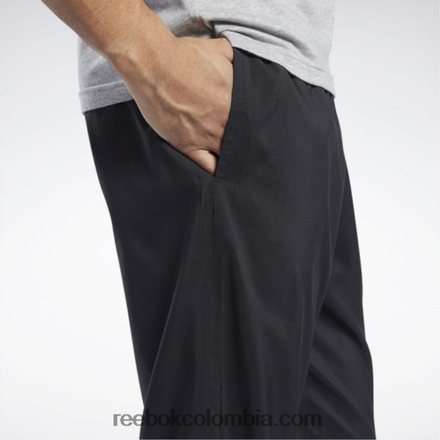 hombres negro pantalones sin forro tejidos esenciales de entrenamiento Reebok D260LP1065
