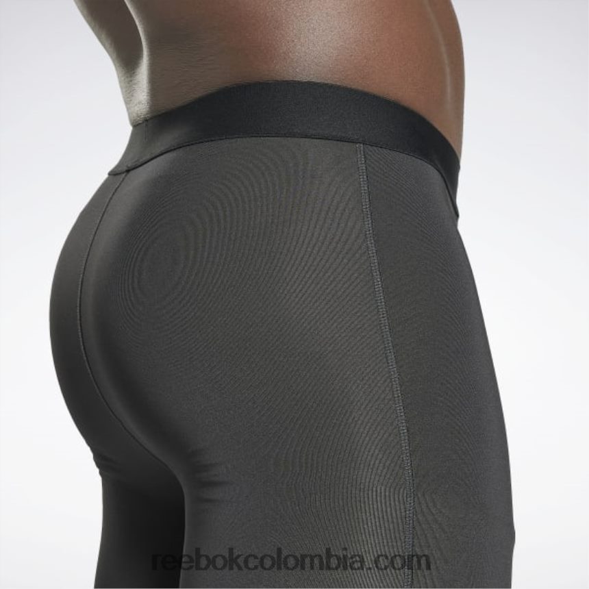 hombres noche negra medias de compresión listas para entrenar Reebok D260LP1187