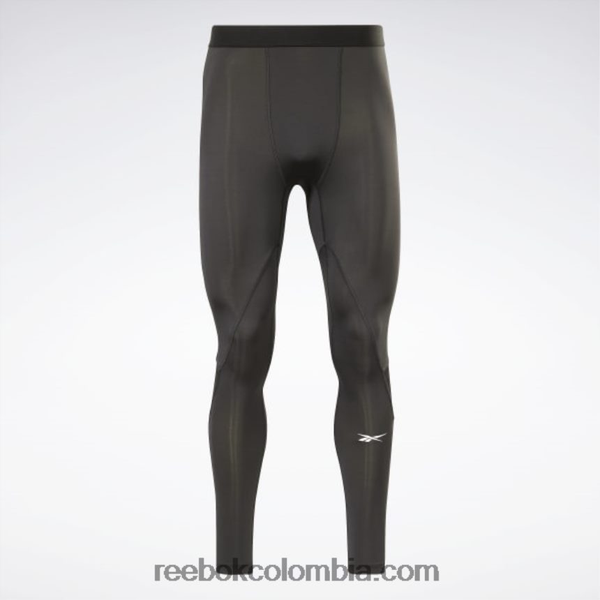 hombres noche negra medias de compresión listas para entrenar Reebok D260LP1187