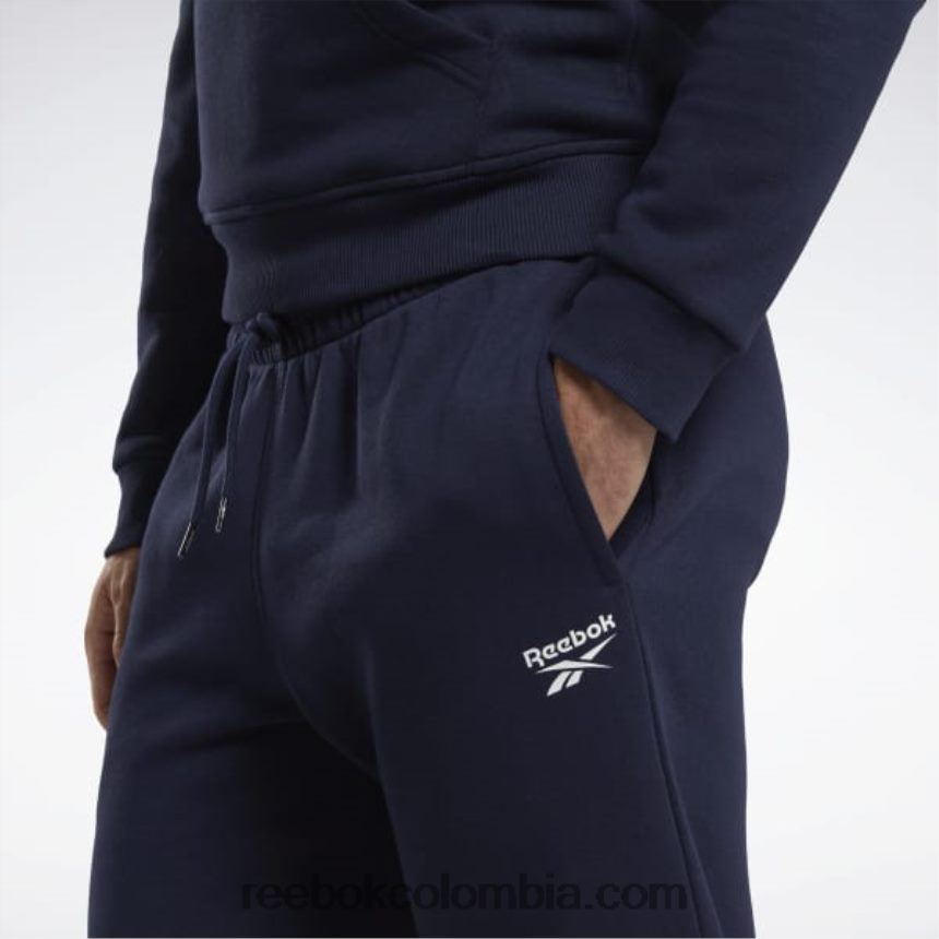 hombres vector de la marina pantalones con dobladillo abierto de identidad Reebok D260LP1137