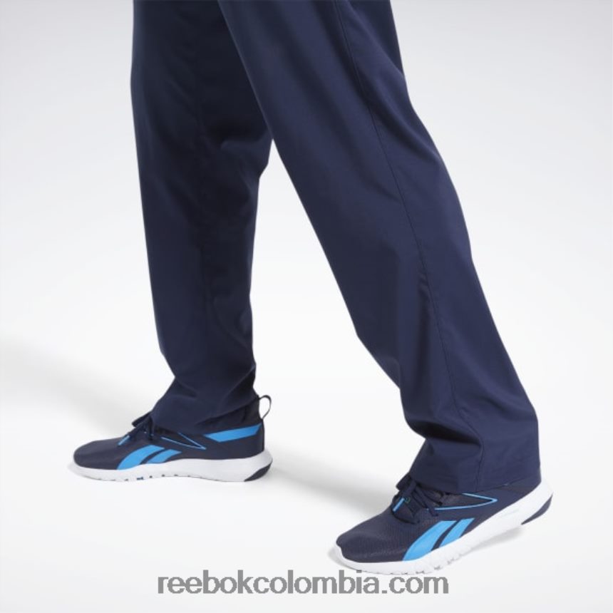 hombres vector de la marina pantalones sin forro tejidos esenciales de entrenamiento Reebok D260LP1093