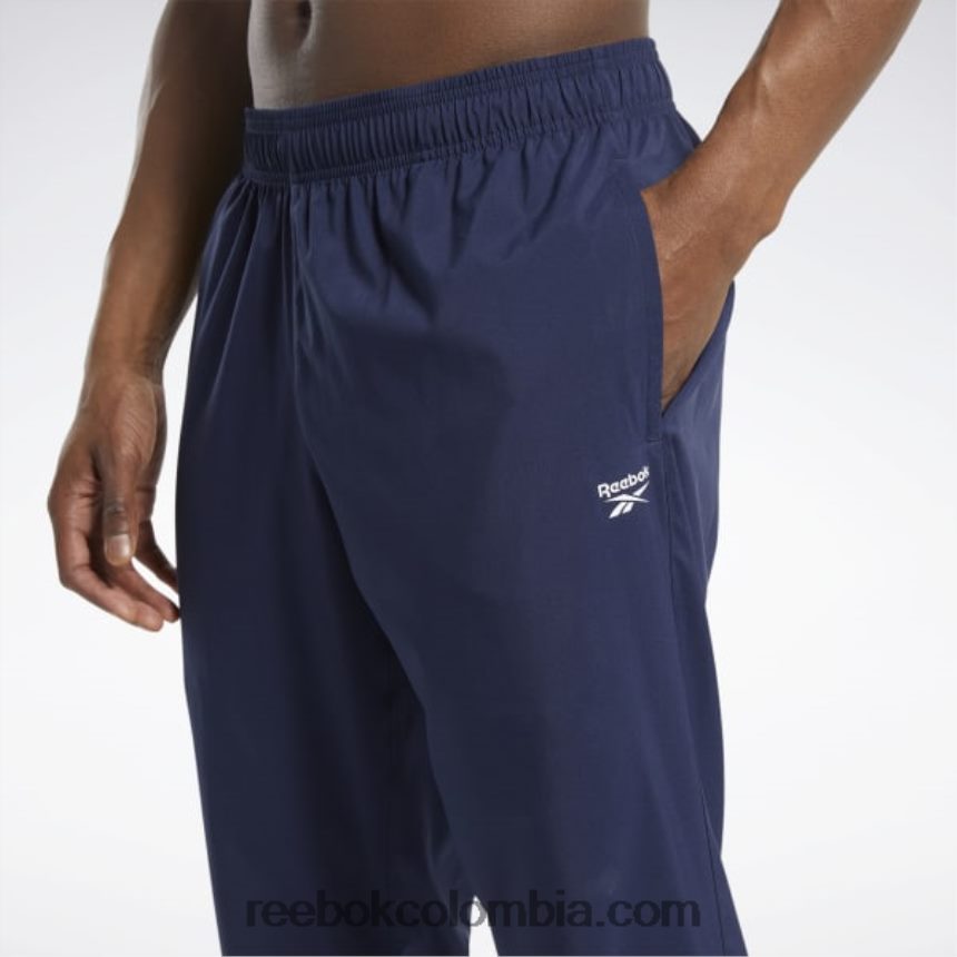 hombres vector de la marina pantalones sin forro tejidos esenciales de entrenamiento Reebok D260LP1093