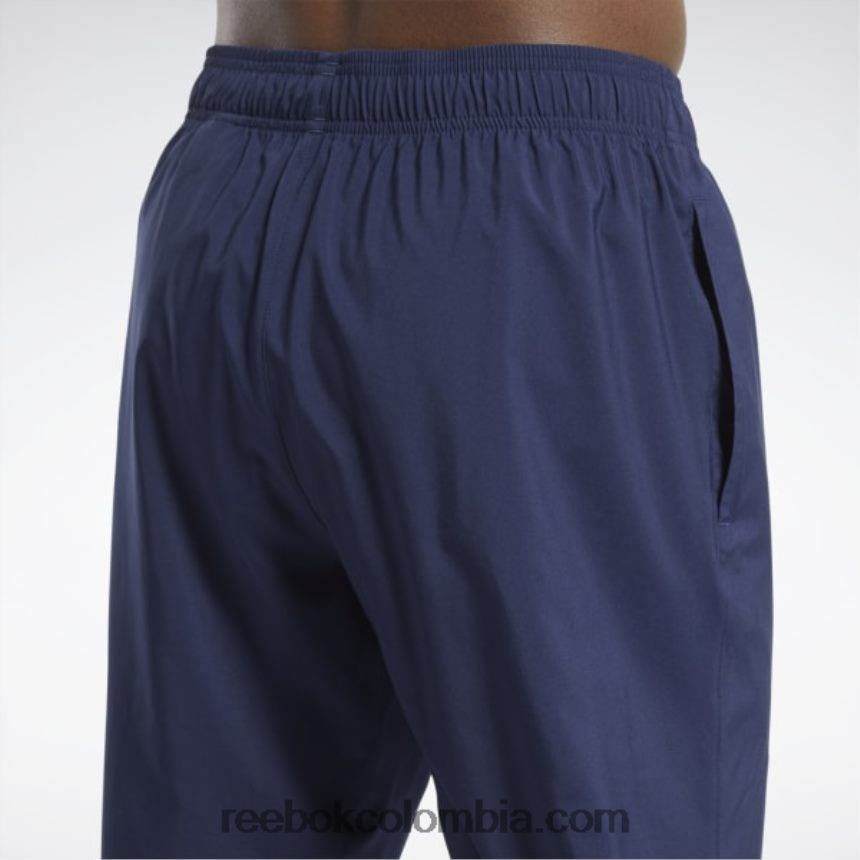 hombres vector de la marina pantalones sin forro tejidos esenciales de entrenamiento Reebok D260LP1093