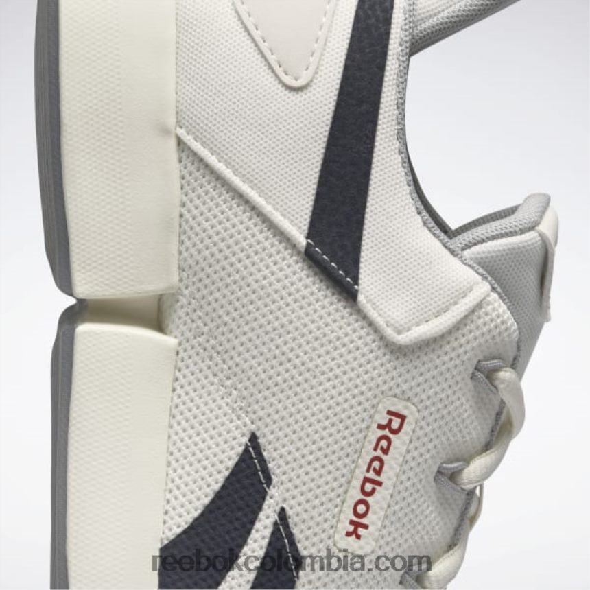 hombres tiza/vector azul marino/vector rojo zapatillas dailyfit dmx hombre Reebok D260LP1143