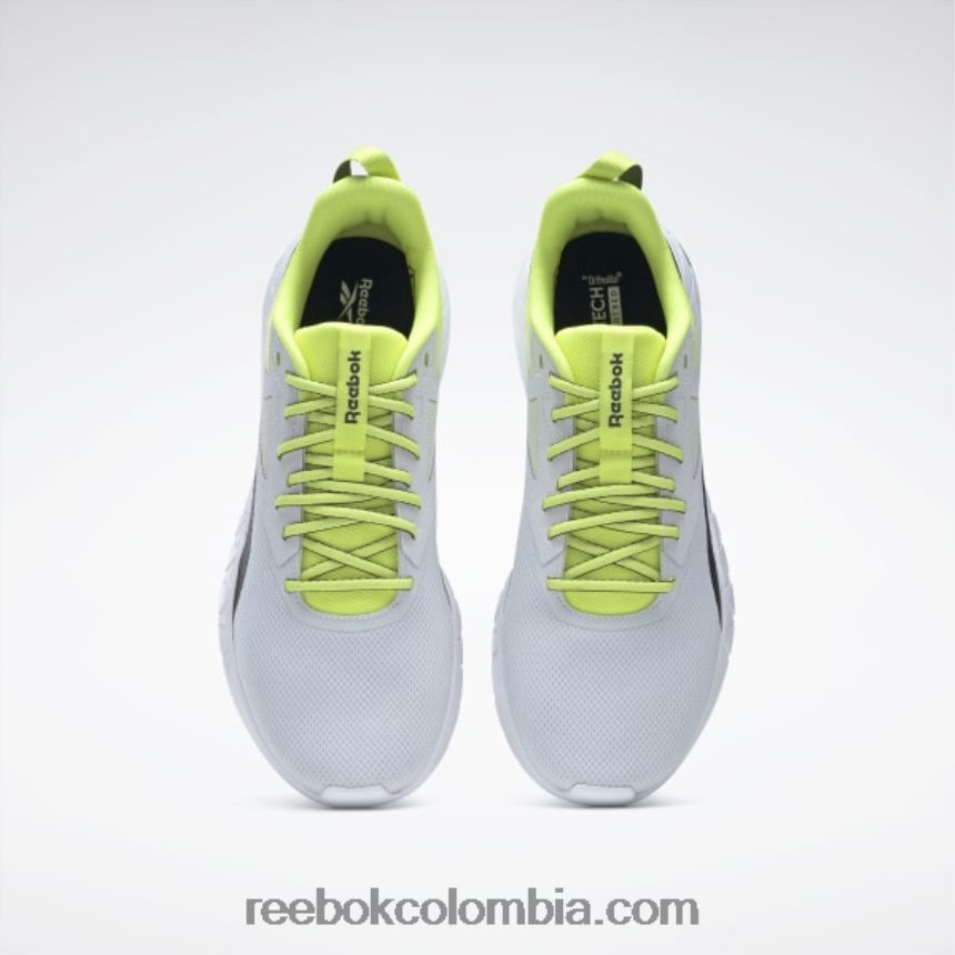 hombres amarillo ácido solar/gris frío/núcleo negro zapatillas de entrenamiento flexagon force 4 hombre Reebok D260LP1164
