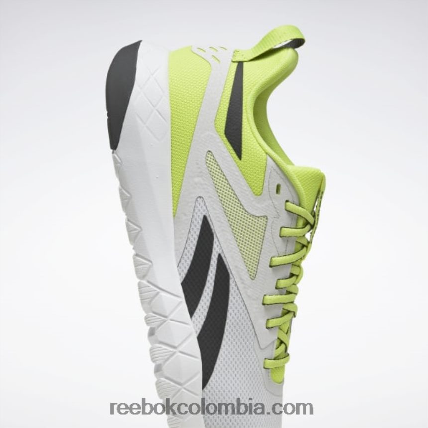 hombres amarillo ácido solar/gris frío/núcleo negro zapatillas de entrenamiento flexagon force 4 hombre Reebok D260LP1164