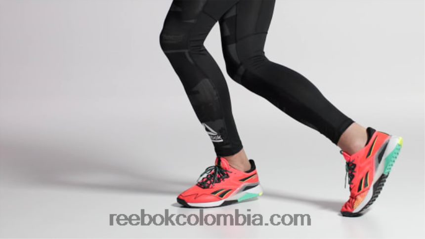 hombres bengala naranja/núcleo negro/ácido solar amarillo zapatillas de entrenamiento nano x2 tr adventure hombre Reebok D260LP1116