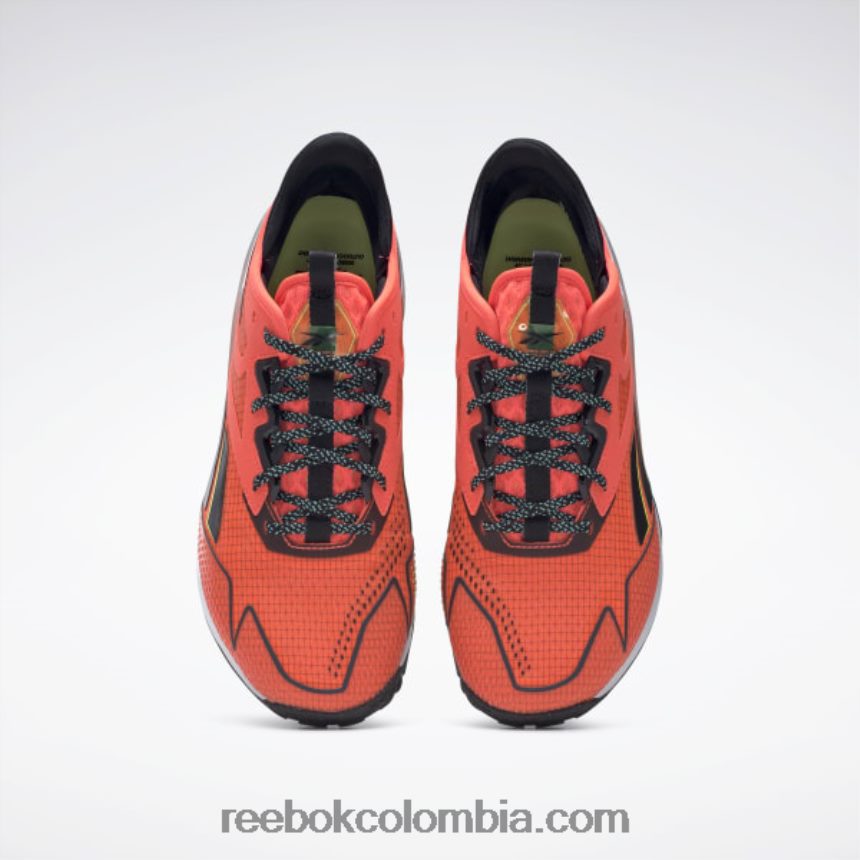 hombres bengala naranja/núcleo negro/ácido solar amarillo zapatillas de entrenamiento nano x2 tr adventure hombre Reebok D260LP1116