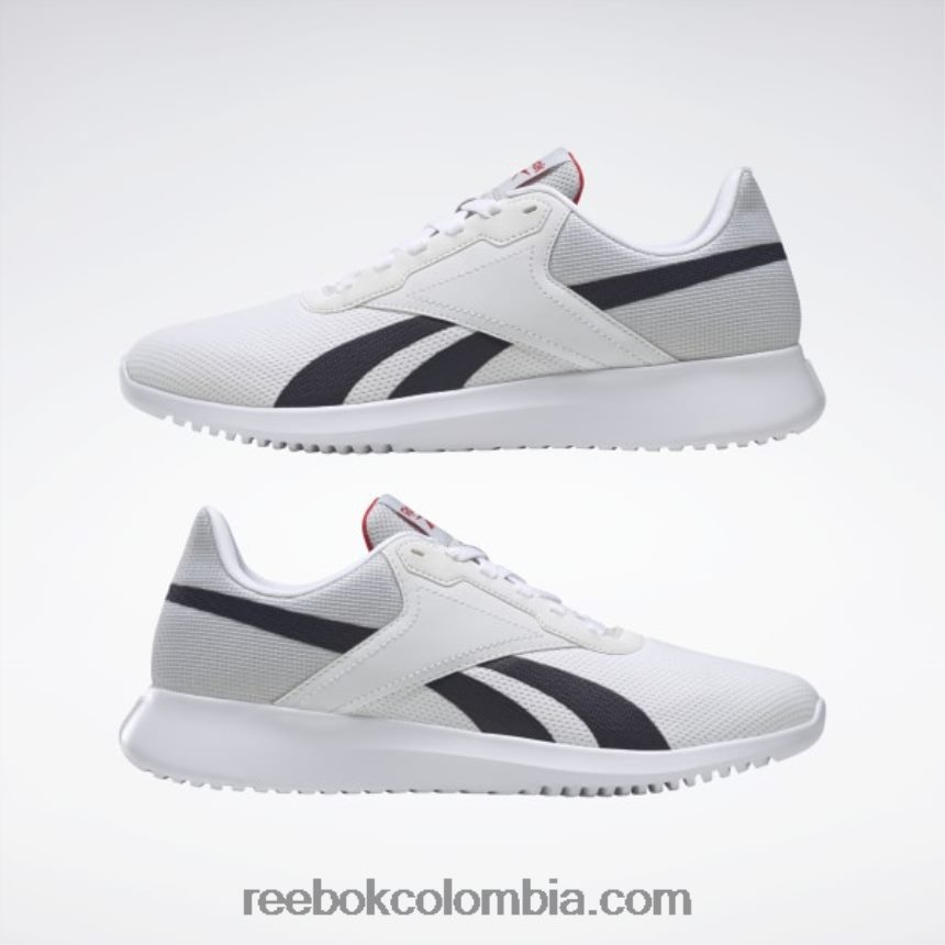 hombres blanco ftwr/gris puro 2/azul marino vectorial zapatillas de entrenamiento fluxlite hombre Reebok D260LP1111