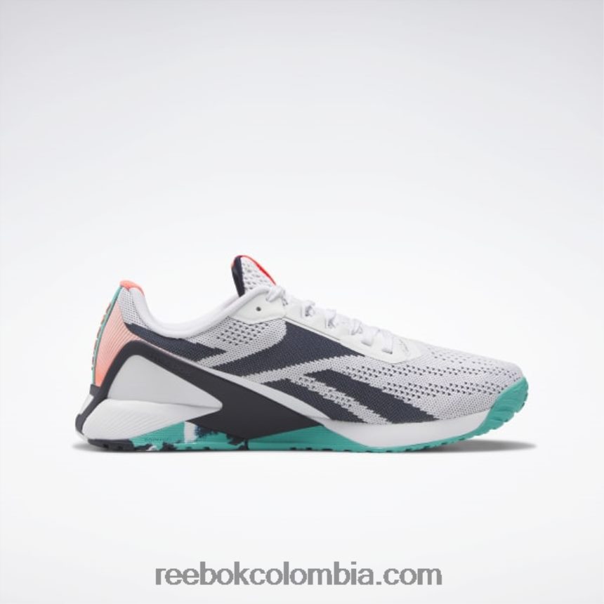 hombres ftwr blanco/azul marino vectorial/verde azulado clásico zapatillas de entrenamiento nano x1 para hombre Reebok D260LP1042