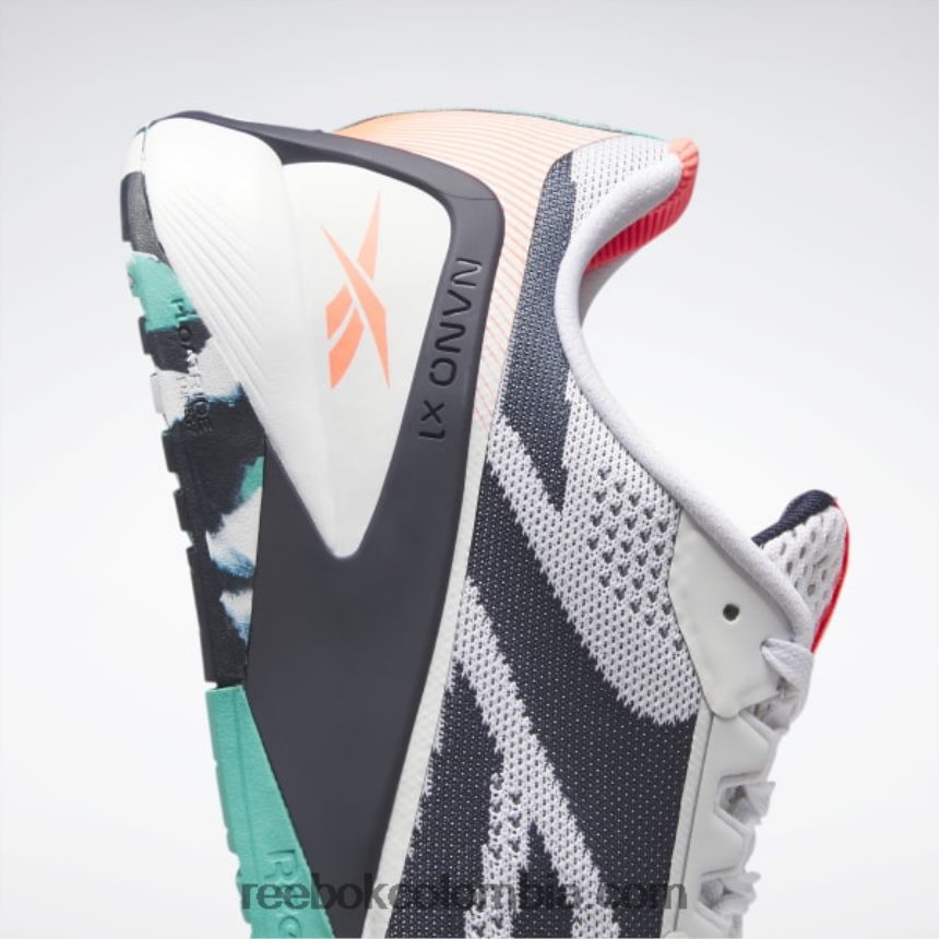 hombres ftwr blanco/azul marino vectorial/verde azulado clásico zapatillas de entrenamiento nano x1 para hombre Reebok D260LP1042
