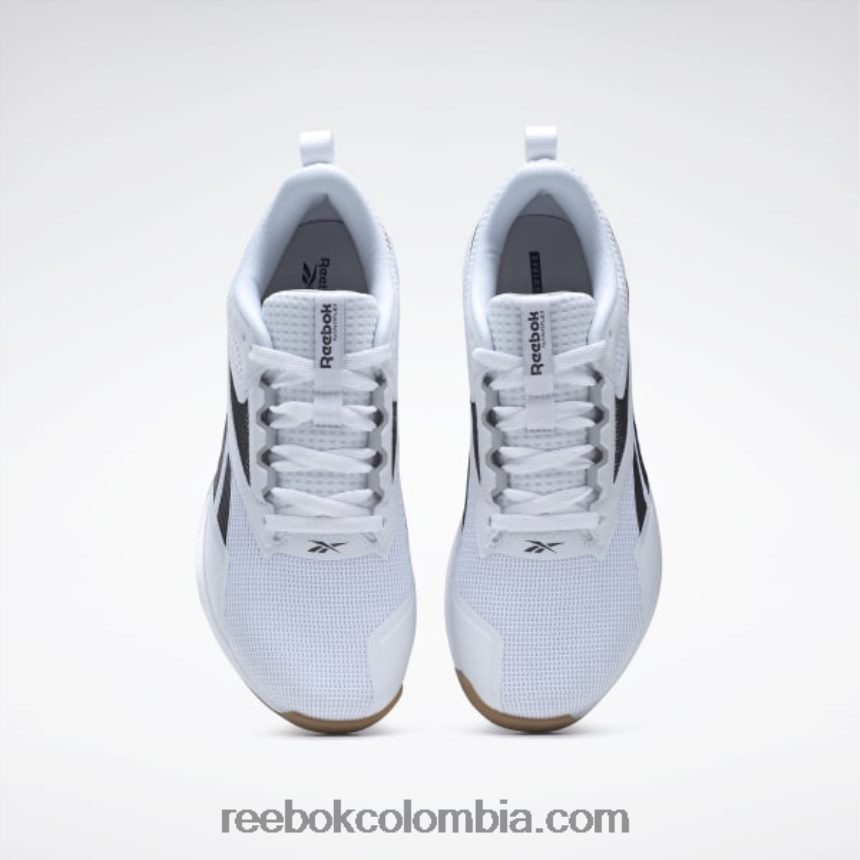 hombres ftwr blanco/núcleo negro/reebok goma de mascar-03 zapatillas de entrenamiento nanoflex tr 2.0 hombre Reebok D260LP1103