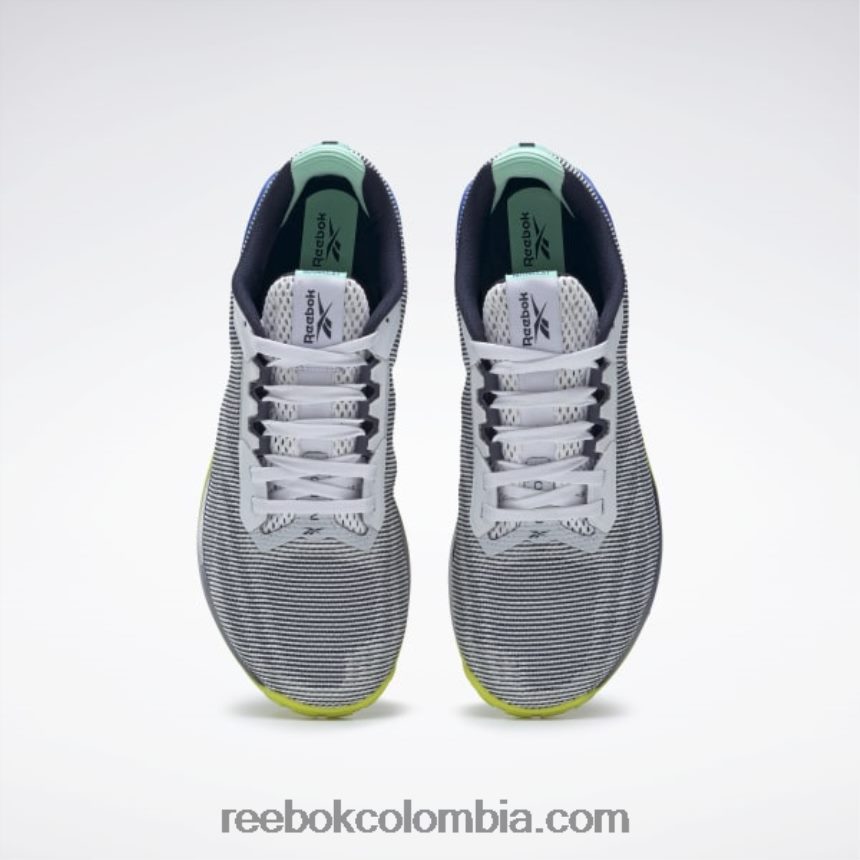 hombres ftwr blanco/vector azul marino/azul cancha zapatillas de entrenamiento de hombre nano x1 grit Reebok D260LP1087