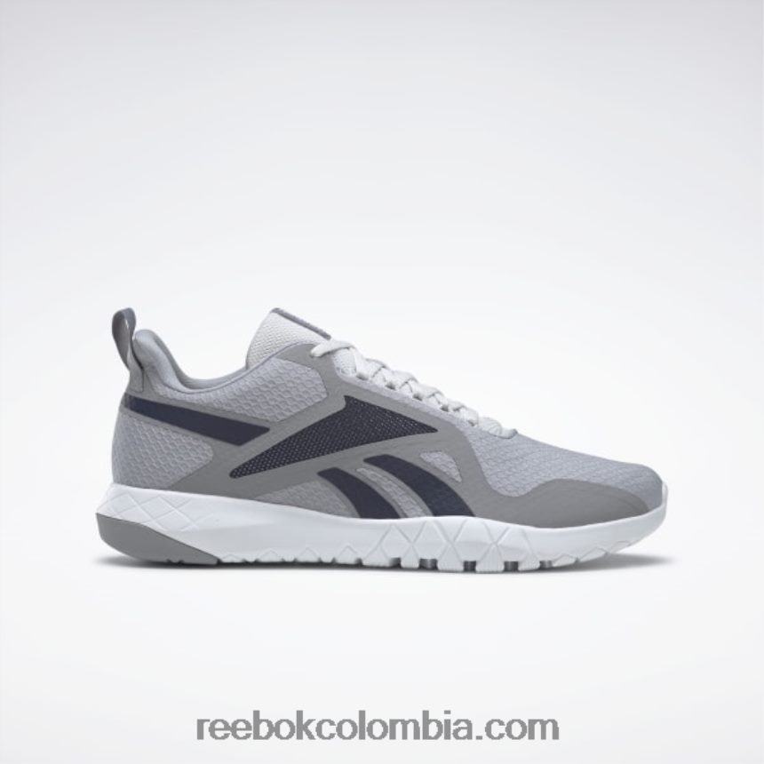 hombres gris frío/azul marino vectorial zapatillas de entrenamiento flexagon force 3 wide 4e hombre Reebok D260LP1071