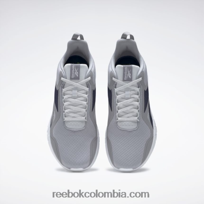 hombres gris frío/azul marino vectorial zapatillas de entrenamiento flexagon force 3 wide 4e hombre Reebok D260LP1071
