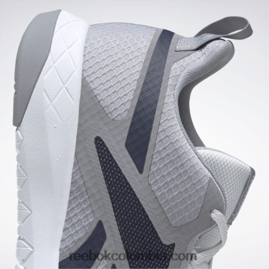 hombres gris frío/azul marino vectorial zapatillas de entrenamiento flexagon force 3 wide 4e hombre Reebok D260LP1071