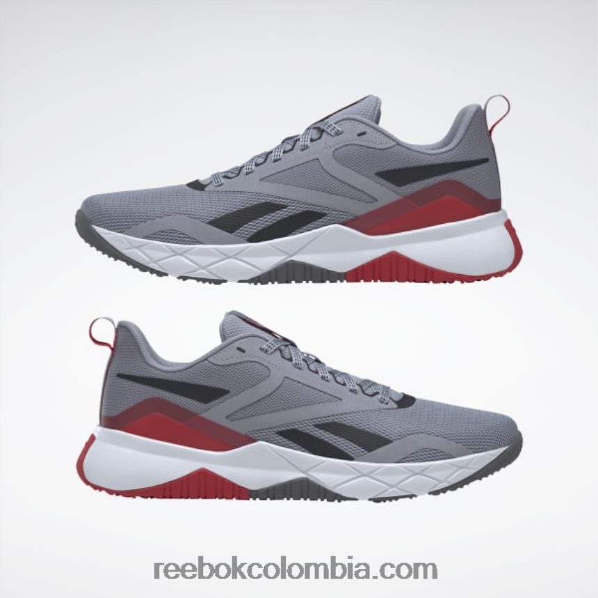 hombres gris frío/negro núcleo/gris frío 6 zapatillas de entrenamiento nfx hombre Reebok D260LP1323