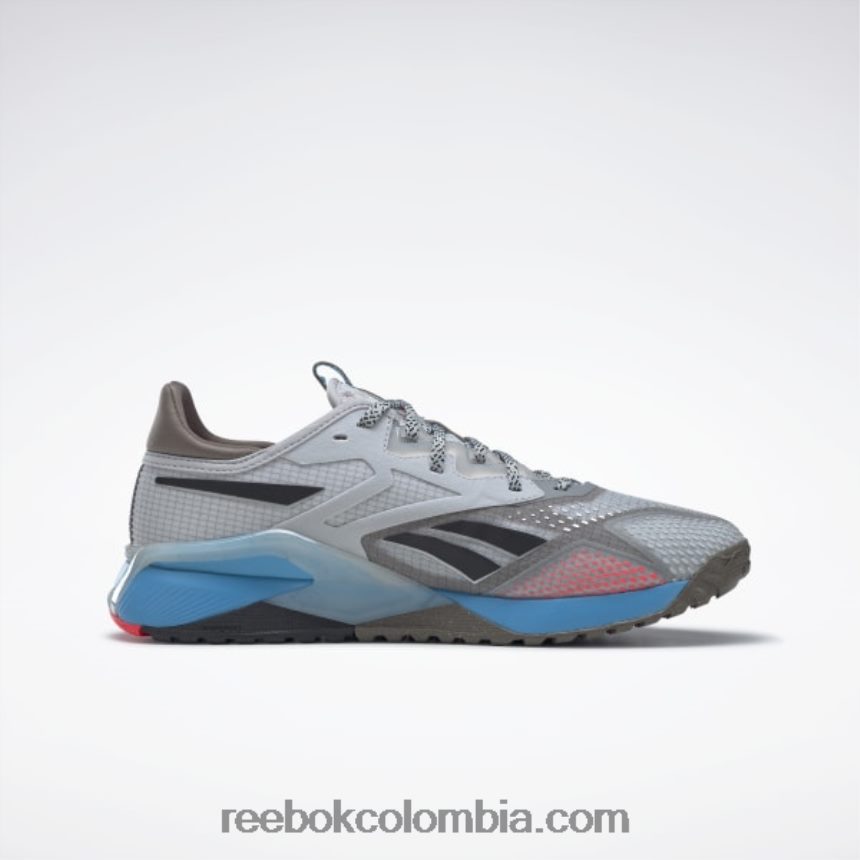hombres gris puro 2/gris trek/agua radiante zapatillas de entrenamiento nano x2 tr adventure hombre Reebok D260LP1107
