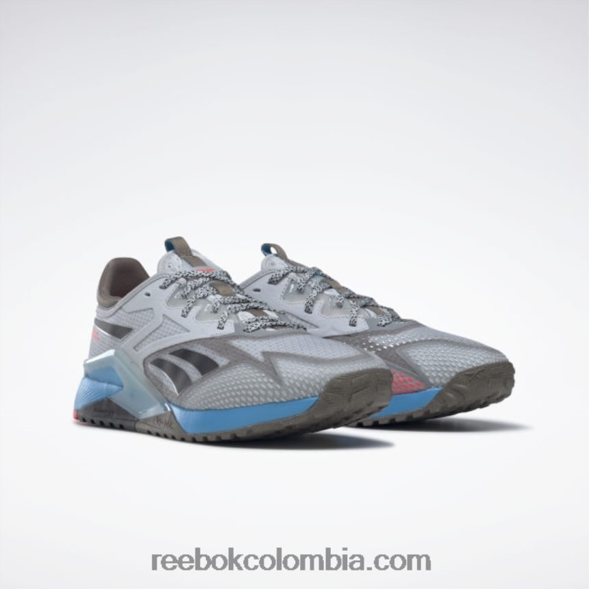 hombres gris puro 2/gris trek/agua radiante zapatillas de entrenamiento nano x2 tr adventure hombre Reebok D260LP1107