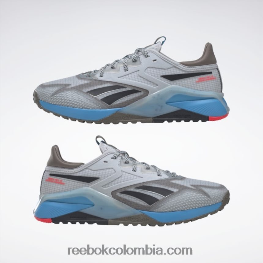 hombres gris puro 2/gris trek/agua radiante zapatillas de entrenamiento nano x2 tr adventure hombre Reebok D260LP1107