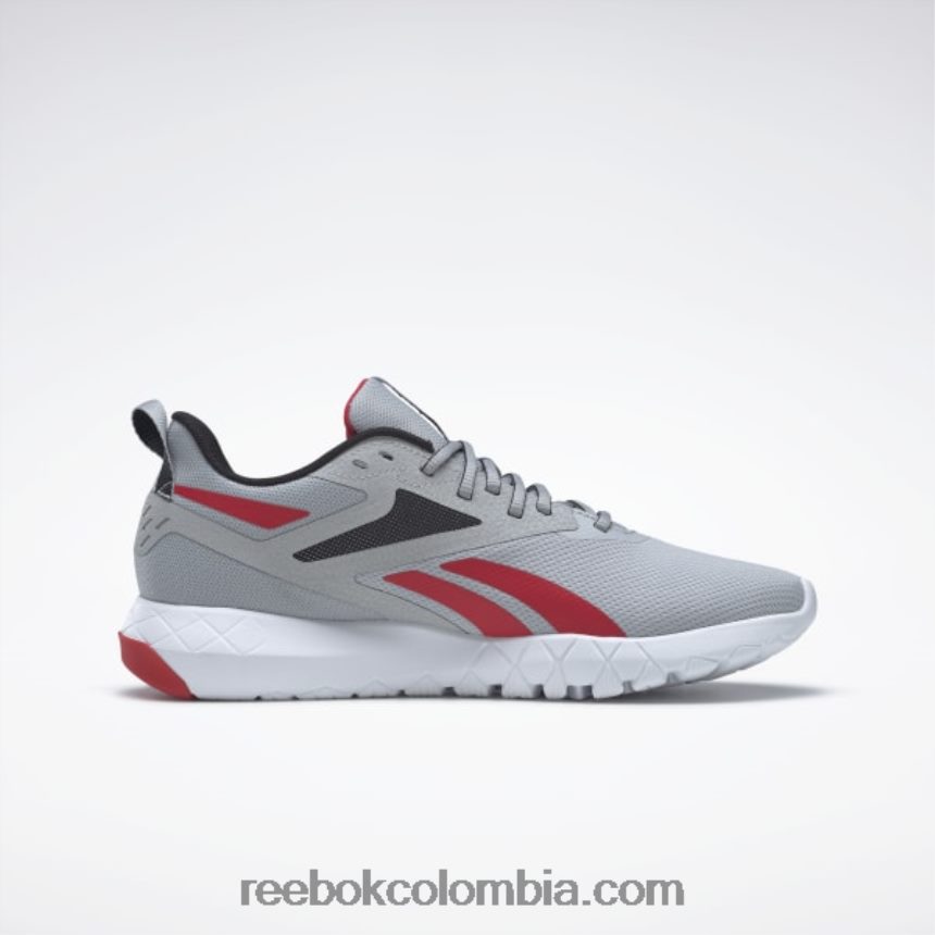 hombres gris puro 3/núcleo negro/vector rojo zapatillas de entrenamiento flexagon force 4 hombre Reebok D260LP1335