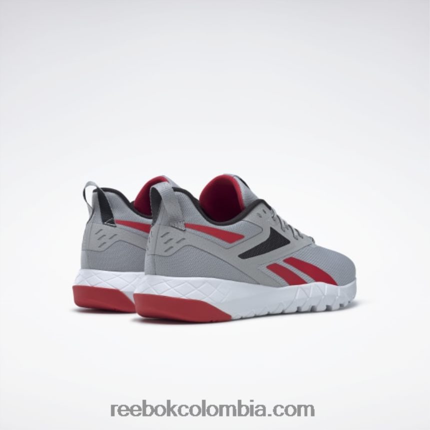 hombres gris puro 3/núcleo negro/vector rojo zapatillas de entrenamiento flexagon force 4 hombre Reebok D260LP1335
