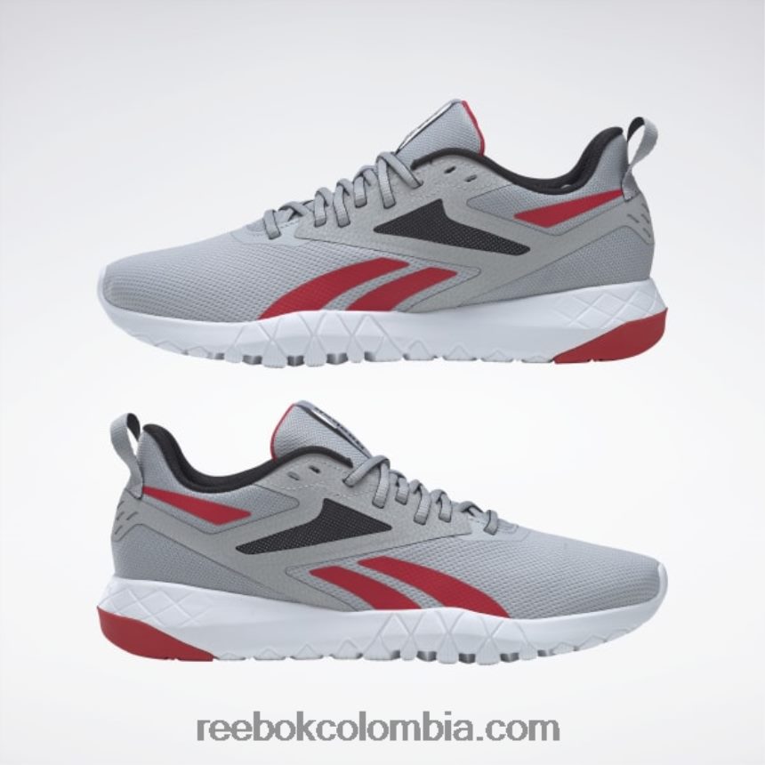 hombres gris puro 3/núcleo negro/vector rojo zapatillas de entrenamiento flexagon force 4 hombre Reebok D260LP1335
