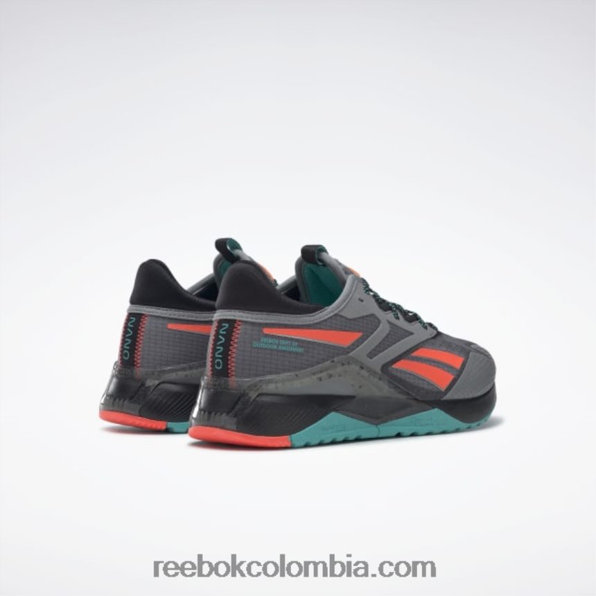 hombres gris puro 5/núcleo negro/verde azulado clásico zapatillas de entrenamiento nano x2 tr adventure hombre Reebok D260LP1063