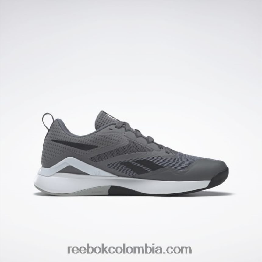 hombres gris puro 6/núcleo negro/gris puro 3 zapatillas de entrenamiento nanoflex tr 2.0 hombre Reebok D260LP1088