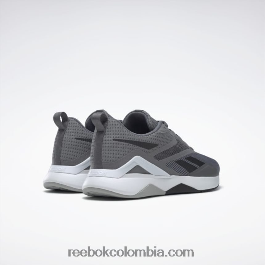 hombres gris puro 6/núcleo negro/gris puro 3 zapatillas de entrenamiento nanoflex tr 2.0 hombre Reebok D260LP1088