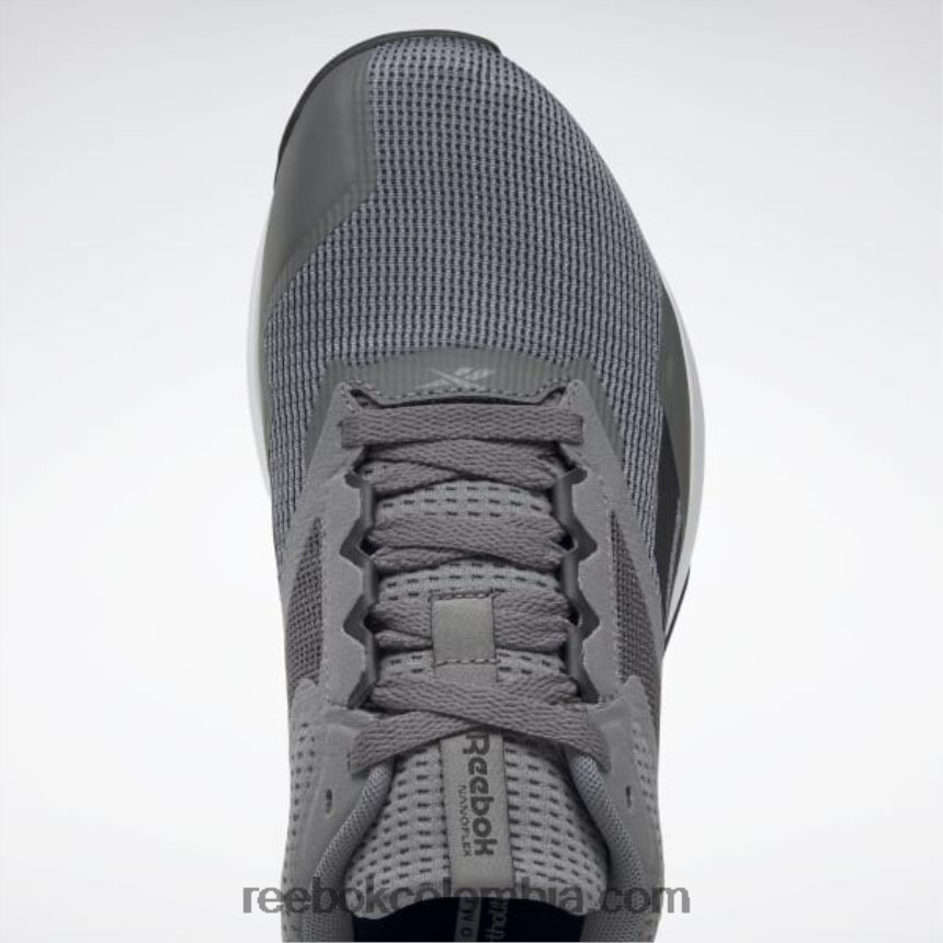 hombres gris puro 6/núcleo negro/gris puro 3 zapatillas de entrenamiento nanoflex tr 2.0 hombre Reebok D260LP1088