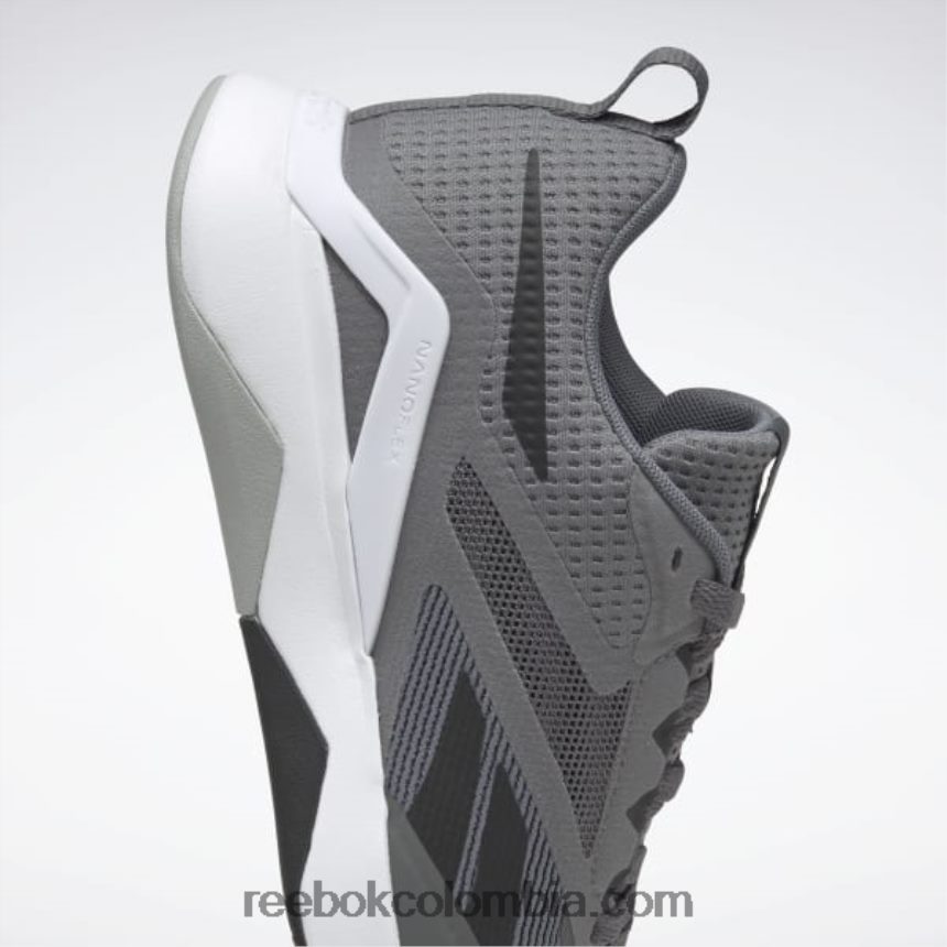 hombres gris puro 6/núcleo negro/gris puro 3 zapatillas de entrenamiento nanoflex tr 2.0 hombre Reebok D260LP1088
