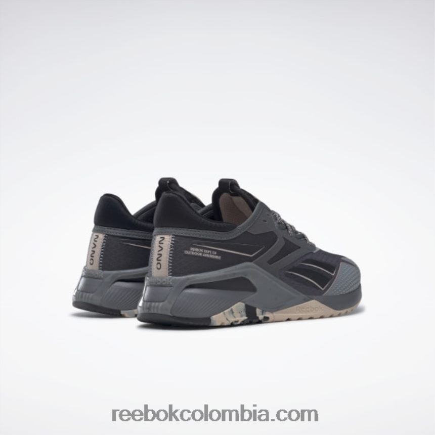 hombres gris puro 6/negro núcleo/crudo suave zapatillas de entrenamiento nano x2 tr adventure hombre Reebok D260LP1049