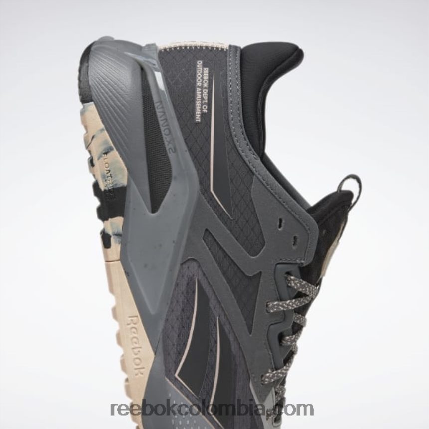 hombres gris puro 6/negro núcleo/crudo suave zapatillas de entrenamiento nano x2 tr adventure hombre Reebok D260LP1049