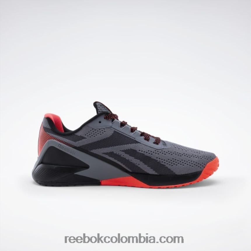 hombres núcleo negro/gris puro 5/naranja llamarada zapatillas de entrenamiento nano x1 para hombre Reebok D260LP1044