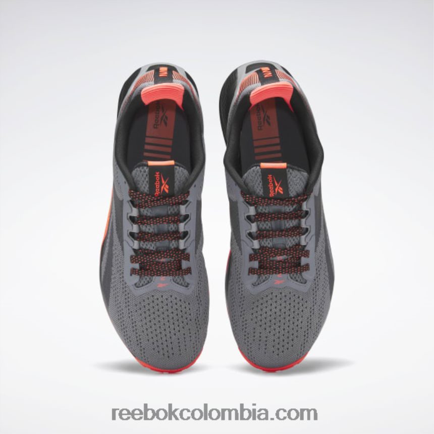 hombres núcleo negro/gris puro 5/naranja llamarada zapatillas de entrenamiento nano x1 para hombre Reebok D260LP1044