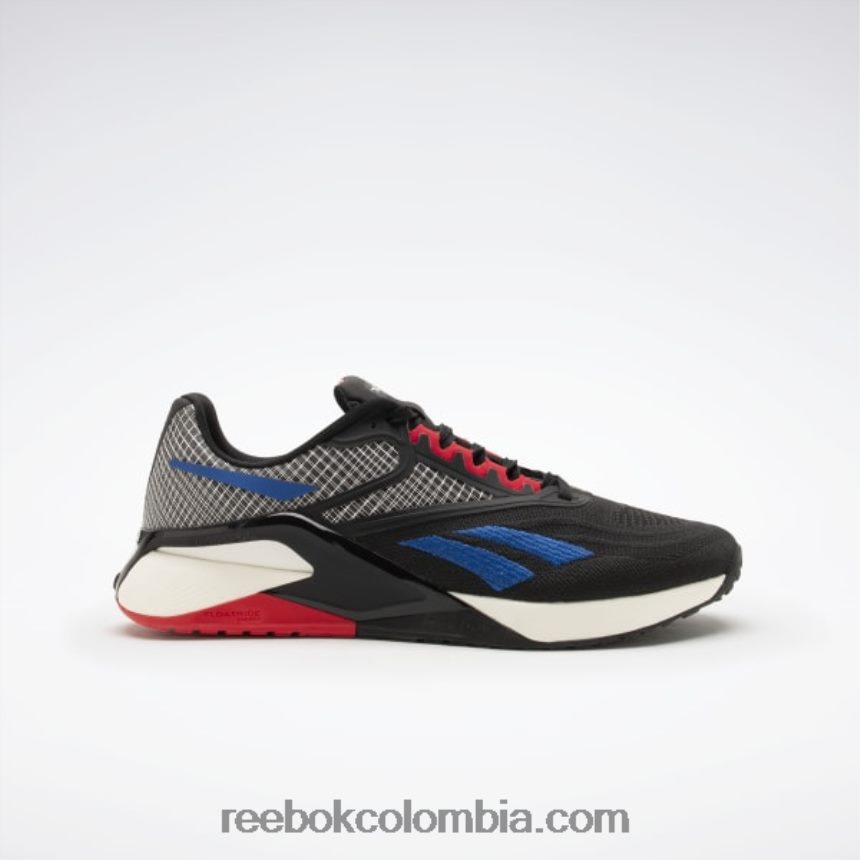 núcleo negro/vector azul/vector rojo