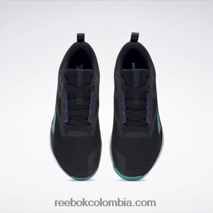 hombres negro básico/gris puro 8/verde azulado clásico zapatillas de entrenamiento nanoflex tr 2.0 hombre Reebok D260LP1128