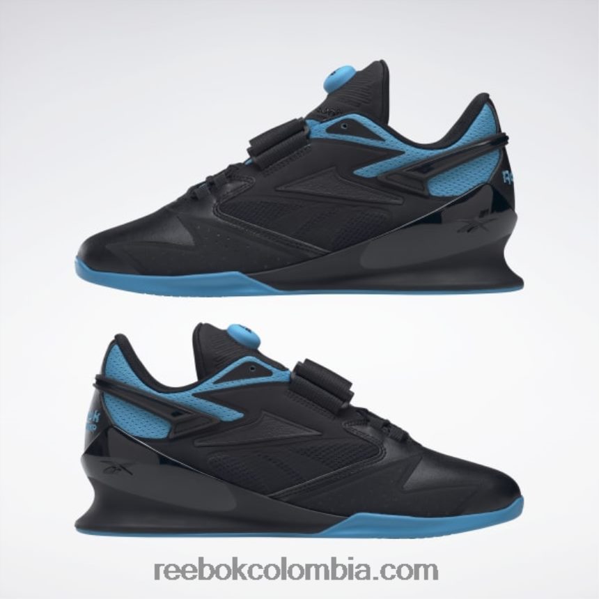 hombres negro central/aguamarina radiante zapatos de levantamiento de pesas para hombre legacy lifter iii Reebok D260LP1080