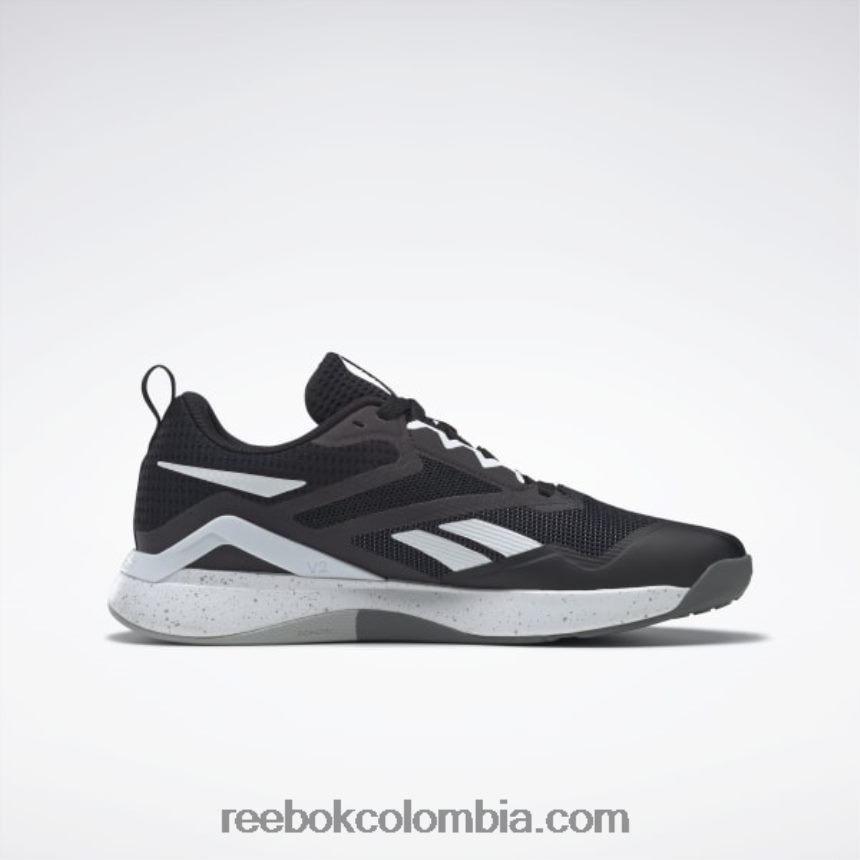 hombres negro núcleo/blanco ftwr/gris puro 6 zapatillas de entrenamiento nanoflex tr 2.0 hombre Reebok D260LP1115