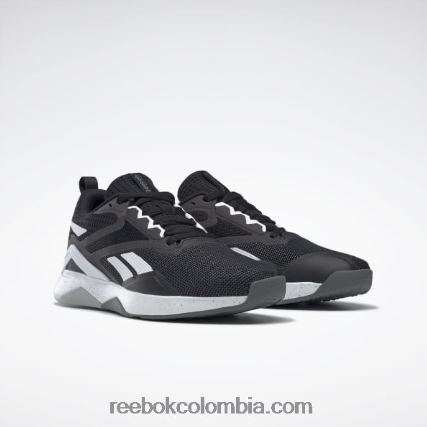hombres negro núcleo/blanco ftwr/gris puro 6 zapatillas de entrenamiento nanoflex tr 2.0 hombre Reebok D260LP1115
